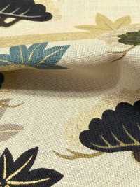 850630 Batist mit floralem goldenen japanischen Muster, aufsteigende Kiefer[Textilien / Stoffe] VANCET Weitere Fotos