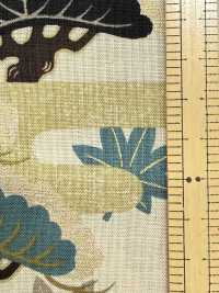 850630 Batist mit floralem goldenen japanischen Muster, aufsteigende Kiefer[Textilien / Stoffe] VANCET Weitere Fotos