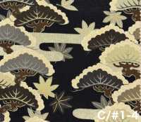 850630 Batist mit floralem goldenen japanischen Muster, aufsteigende Kiefer[Textilien / Stoffe] VANCET Weitere Fotos