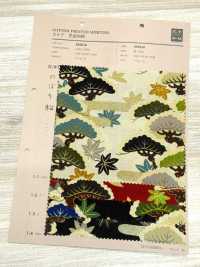 850630 Batist mit floralem goldenen japanischen Muster, aufsteigende Kiefer[Textilien / Stoffe] VANCET Weitere Fotos