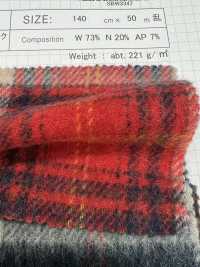 SBW3347 Gebürftes Karomuster aus Alpaka-Wollmischung[Textilien / Stoffe] SHIBAYA Weitere Fotos