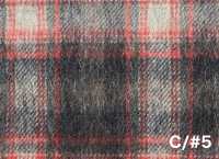 SBW8893 Gebürsteter Karo-Wollstoff aus Alpaka-Mischung[Textilien / Stoffe] SHIBAYA Weitere Fotos