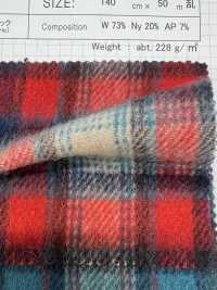 SBW8893 Gebürsteter Karo-Wollstoff aus Alpaka-Mischung[Textilien / Stoffe] SHIBAYA Weitere Fotos