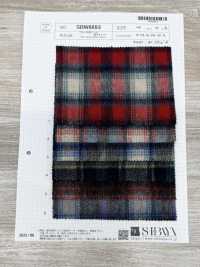 SBW8893 Gebürsteter Karo-Wollstoff aus Alpaka-Mischung[Textilien / Stoffe] SHIBAYA Weitere Fotos