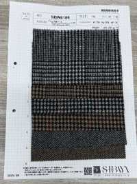 SBW8186 Alpakamischwolle Glencheck/Fensterkaro/Fischgrat[Textilien / Stoffe] SHIBAYA Weitere Fotos