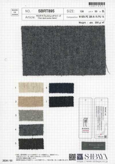 SBRT895 Nachhaltiger Stretch-Tweed