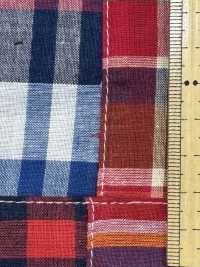 INDIA-2159 Madras-Patchwork[Textilien / Stoffe] Arinobe Shoten Weitere Fotos