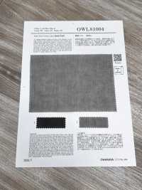 OWL81004 Baumwoll-Leinen-Twill, sumi-gefärbt[Textilien / Stoffe] Oharayaseni Weitere Fotos