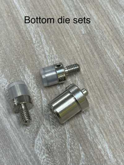 1537 B/C/D コマ 1537 B/C/D G-American 12 mm Unterteil-Set 3-teiliges Werkzeug zur Montage von Druckknöpfen
