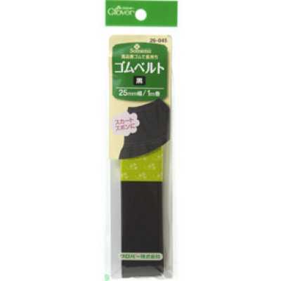 26045 Schwarzes Elastikband <25 mm Breite>