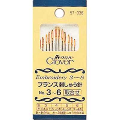 57036 Französische Sticknadeln Nr. 3–6