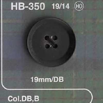 HB350 Knopf aus echtem Büffelhorn mit 4 Löchern