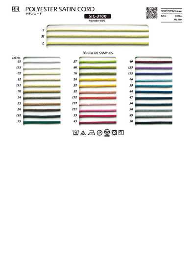 SIC-3100 Satinkordel