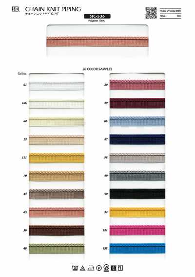 SIC-536 Kettenstrick-Paspelband