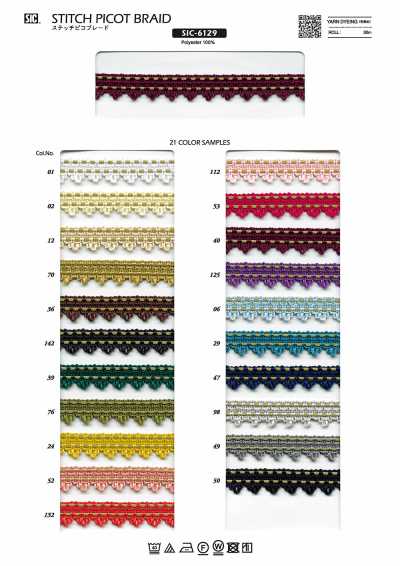 SIC-6129 Picot-Stichborte ca. 14 mm