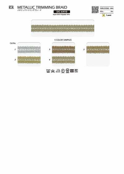 SIC-6410 Metallische Zierborte