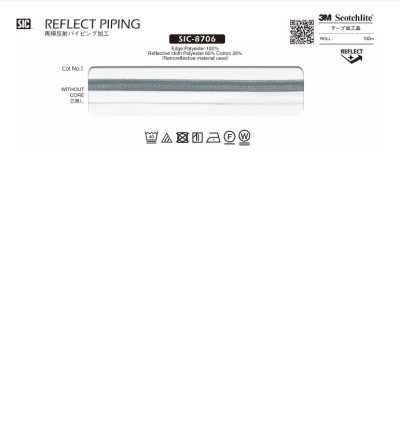 SIC-8706 Retroreflektierende Paspelierung