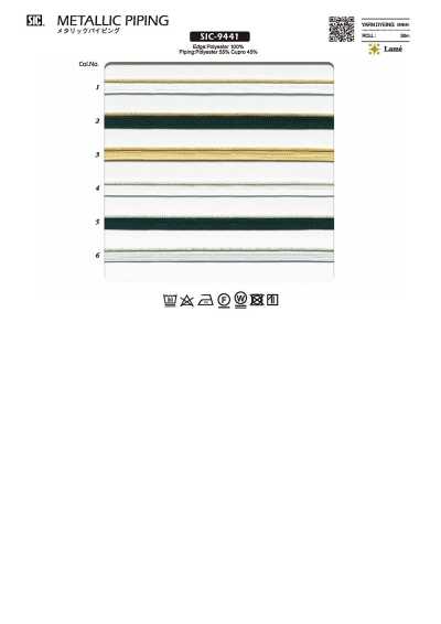 SIC-9441 Metallisches Paspelband