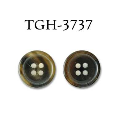TGH3737 Originaler 4-Loch-Knopf aus Wasserbüffelhorn