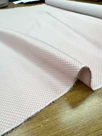 180P [Outlet] Yamanashi Fujiyoshida 100% Seide, Diagonales Schachbrettmuster, Rosa[Textil] Yamamoto(EXCY) Sub-Foto