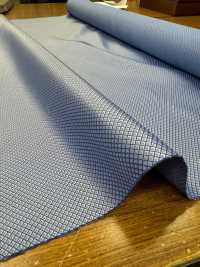 181NV [Outlet] Yamanashi Fujiyoshida 100% Seide, Diagonales Schachbrettmuster, Marineblau[Textil] Yamamoto(EXCY) Sub-Foto