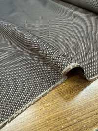 185BR [Outlet] Yamanashi Fujiyoshida 100% Seide, Diagonales Schachbrettmuster, Braun[Textil] Yamamoto(EXCY) Sub-Foto