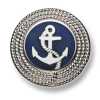 224 In Japan hergestellte Metallknöpfe für Anzüge und Jacken Silber/Marineblau