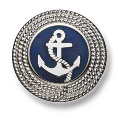 224 In Japan hergestellte Metallknöpfe für Anzüge und Jacken Silber/Marineblau
