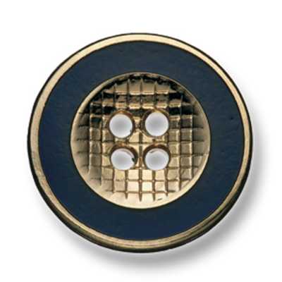 331 Hergestellt in Japan Metallknopf für Anzüge und Jacken Gold/Marineblau