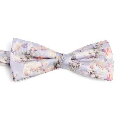 BF-ROSE-PU Seiden-Print-Fliege, Rosaviolett