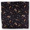 CF-JAZZ-BK Seiden-Print-Einstecktuch Jazz Schwarz