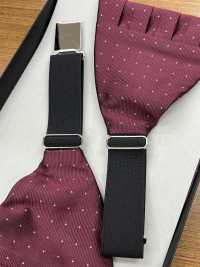 CM-922 Seidenkummerbund Mit Weinrotem Punktmuster[Formelle Accessoires] Yamamoto(EXCY) Sub-Foto