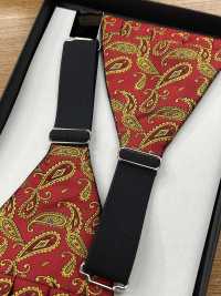 CM-951 Seidenkummerbund Mit Rotem Paisleymuster[Formelle Accessoires] Sub-Foto