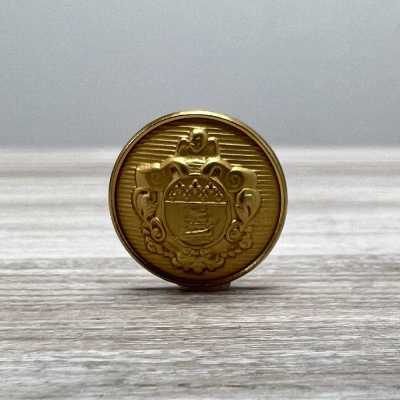 EX48 Metallknopf für Anzüge und Jacken, Gold, in Japan hergestellt