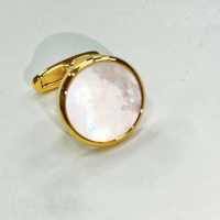 F-3-C Formelle Manschettenknöpfe, Perlmuttmuschel, Gold, Rund[Formelle Accessoires] Yamamoto(EXCY) Sub-Foto