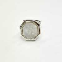 G-3-C Formelle Manschettenknöpfe, Perlmutt Muschel Silber Achteckig[Formelle Accessoires] Yamamoto(EXCY) Sub-Foto