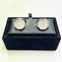 G-3-C Formelle Manschettenknöpfe, Perlmutt Muschel Silber Achteckig[Formelle Accessoires] Yamamoto(EXCY) Sub-Foto