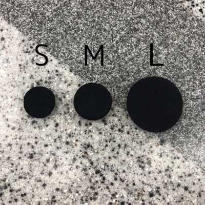 MK602 Bezugsknöpfe für formelle Kleidung, schlichtes Design, Schwarz