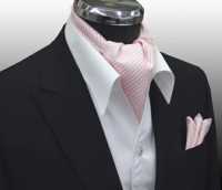 MS-401 Handgebundenes Set Aus Ascot-Krawatte Und Einstecktuch, Rosa[Formelle Accessoires] Yamamoto(EXCY) Sub-Foto