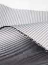P-3005 Yamanashi Fujiyoshida Streifenmuster Formales Textil Silber
