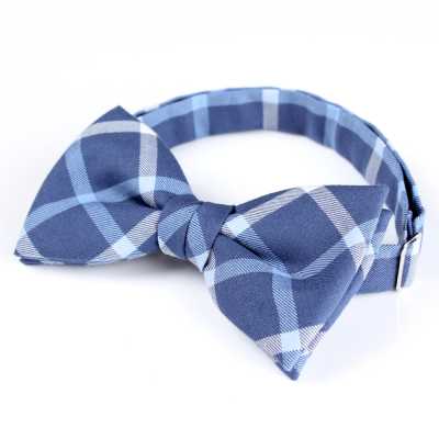 RBF-4118-06 Lässige Fliege, Blockkaro, Marineblau
