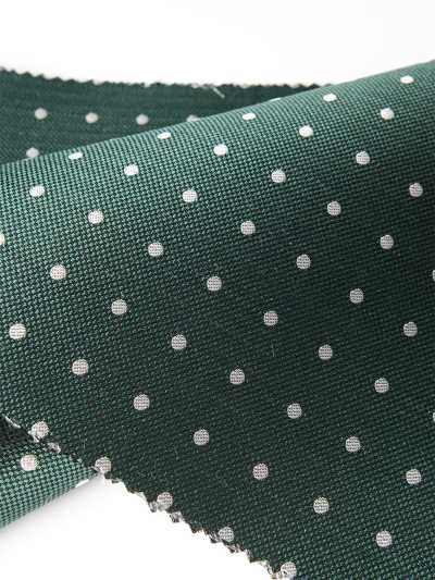 S-601 Yamanashi Fujiyoshida Polka-Dot-Stoff für formelle Kleidung Grün