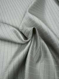 S-941 [outlet] Yamanashi Fujiyoshida 100 % Seide Mit Karomuster, Grau[Textil] Yamamoto(EXCY) Sub-Foto