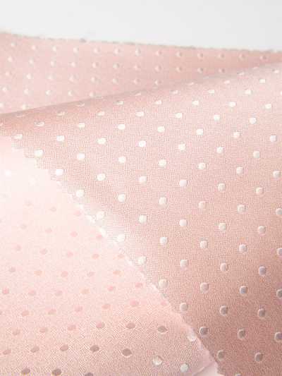 S-974 Yamanashi Fujiyoshida Stoff mit Punktmuster für formelle Kleidung, Pink