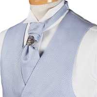 V-27 Formale Weste Made In Japan Micro Check Sky Blue[Formelle Accessoires] Yamamoto(EXCY) Sub-Foto