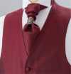 V-302 Formelle Weste aus Seidenjacquard in Bordeaux