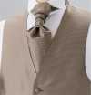 V-303 Formale Weste Seidenjacquard Braun