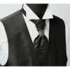 V-998B Formelle Weste Made In Japan, Schwarz, Silber, Petite