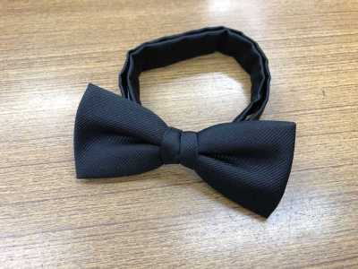VANNERS Textile Used Fliege Schwarzer Twill