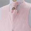 YT-20 Made In Japan Jacquard Ascot Tie (Euro Thai) Plaid Pink
